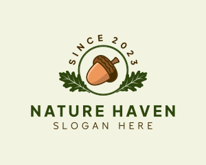 Natural Acorn Nut logo design