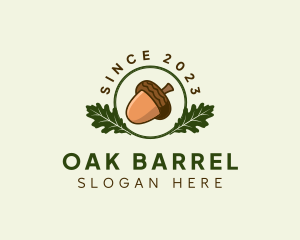 Natural Acorn Nut logo design