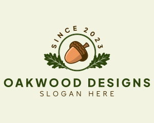 Natural Acorn Nut logo design