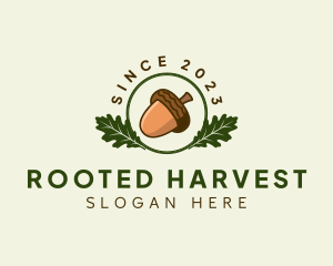 Natural Acorn Nut logo design