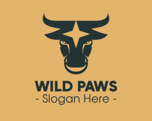 Wild Bull Star logo design