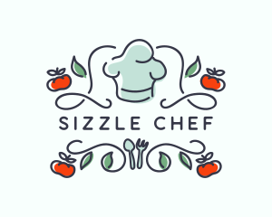 Chef Hat Kitchen Cook logo design