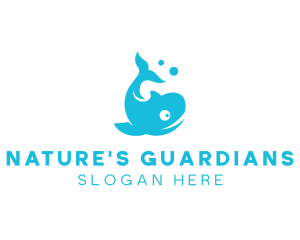 Blue Bubble Whale logo
