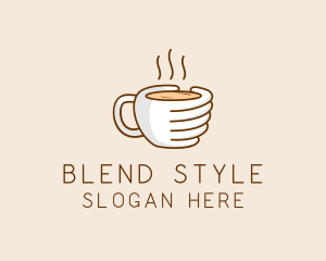 Hand Coffee Cup  logo design