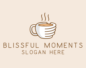 Hand Coffee Cup  logo design