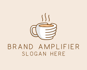 Hand Coffee Cup  logo design