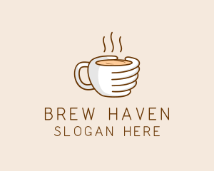 Hand Coffee Cup  logo