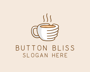 Hand Coffee Cup  logo design