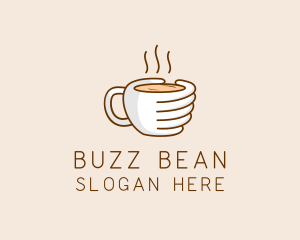 Hand Coffee Cup  logo