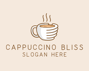 Hand Coffee Cup  logo