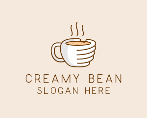 Hand Coffee Cup  logo