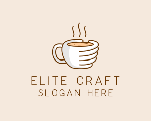 Hand Coffee Cup  logo design