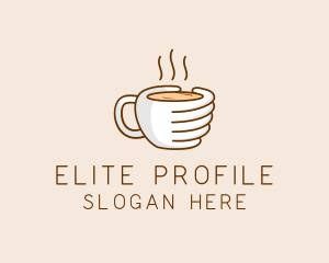 Hand Coffee Cup  logo design