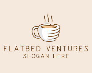 Hand Coffee Cup  logo design