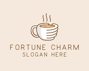 Hand Coffee Cup  logo design