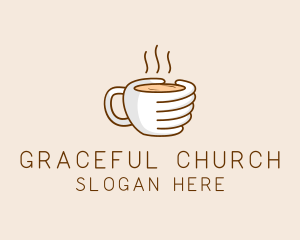 Hand Coffee Cup  logo