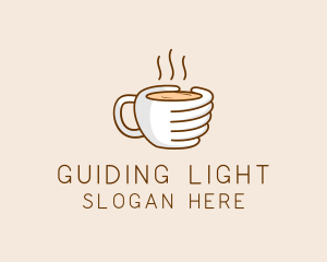 Hand Coffee Cup  logo design