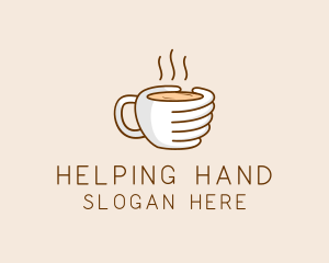 Hand Coffee Cup  logo