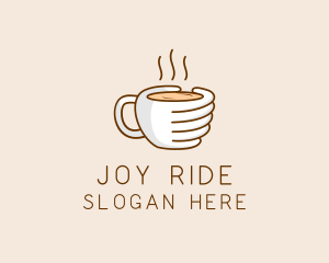 Hand Coffee Cup  logo design