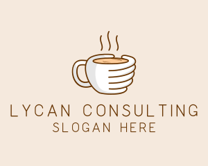 Hand Coffee Cup  logo design