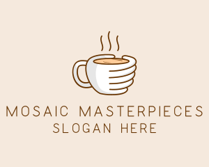 Hand Coffee Cup  logo design