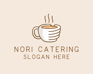 Hand Coffee Cup  logo design