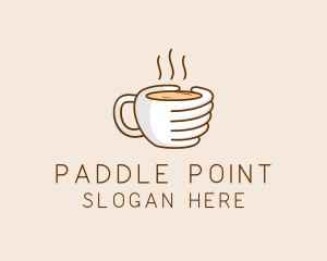 Hand Coffee Cup  logo design