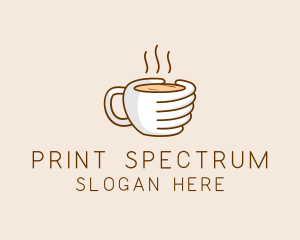 Hand Coffee Cup  logo design