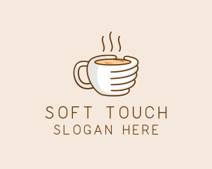 Hand Coffee Cup  logo design