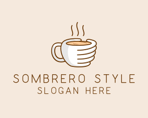 Hand Coffee Cup  logo design