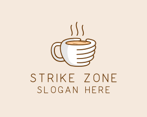 Hand Coffee Cup  logo design