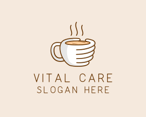 Hand Coffee Cup  logo