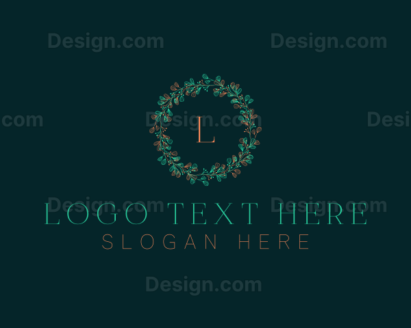 Christmas Wreath Decor Logo