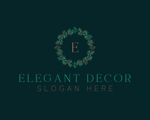 Christmas Wreath Decor logo design