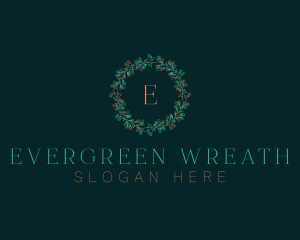 Christmas Wreath Decor logo design