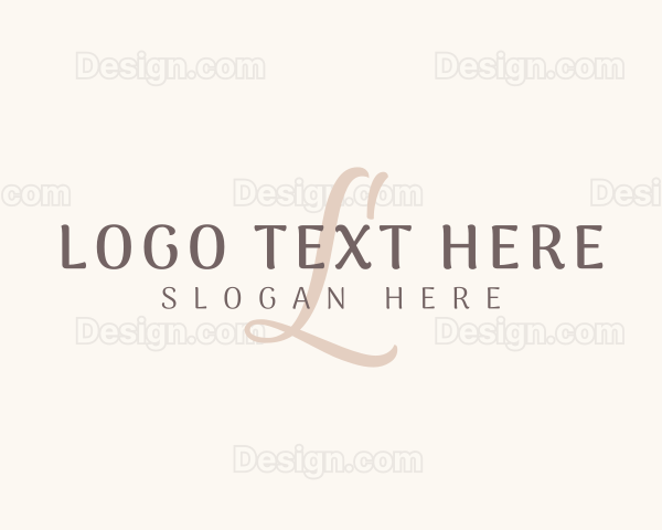 Beauty Elegant Cursive Logo