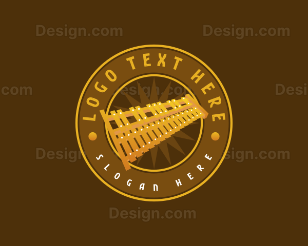Xylophone Musical Instrument Logo