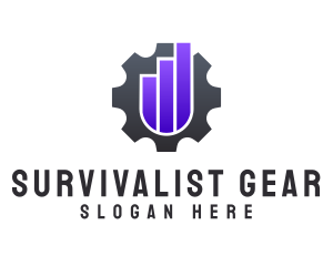 Engineer Gear Graph  logo design