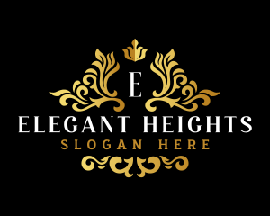 Elegant Ornament Crest logo design