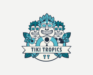 Tiki Culture Mask logo design