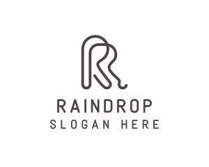 Generic Monoline Brand Letter R logo design