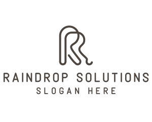 Generic Monoline Brand Letter R logo design