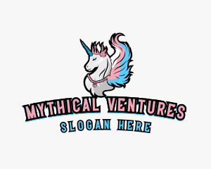 Pegasus Mythical Horse logo design