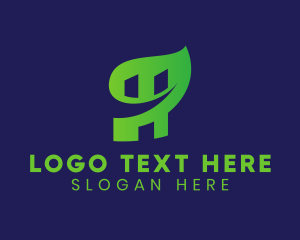 Leaf Eco Letter H  Logo