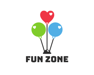 Balloon Birthday Party logo design