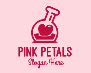 Love Potion Flask logo design