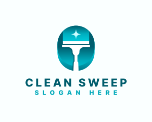 Squeegee Sparkle Clean logo design