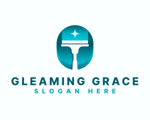 Squeegee Sparkle Clean logo design