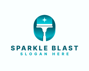 Squeegee Sparkle Clean logo design