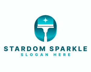 Squeegee Sparkle Clean logo design